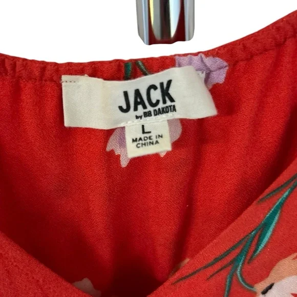Jack Wills JACK by BB Dakota Siesta Time Floral Tank Top in Fiesta Red Large - Picture 7 of 11